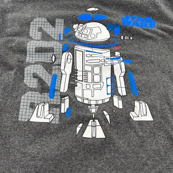 Stars Wars men’s size large R2D2 traffic grey tee - Picture 2 of 5